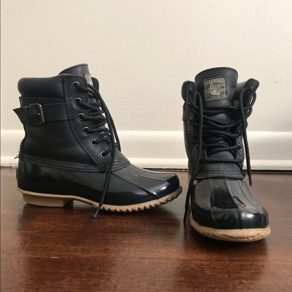 G.H. Bass & Co. Shoes - Bass Duck Boots, Black, Size 7M